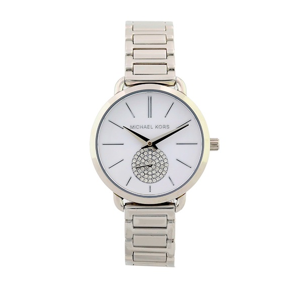 Michael Kors Accessories - Authentic Women’s Silver Michael Kors Watch ( MK3837 ) - gently used
